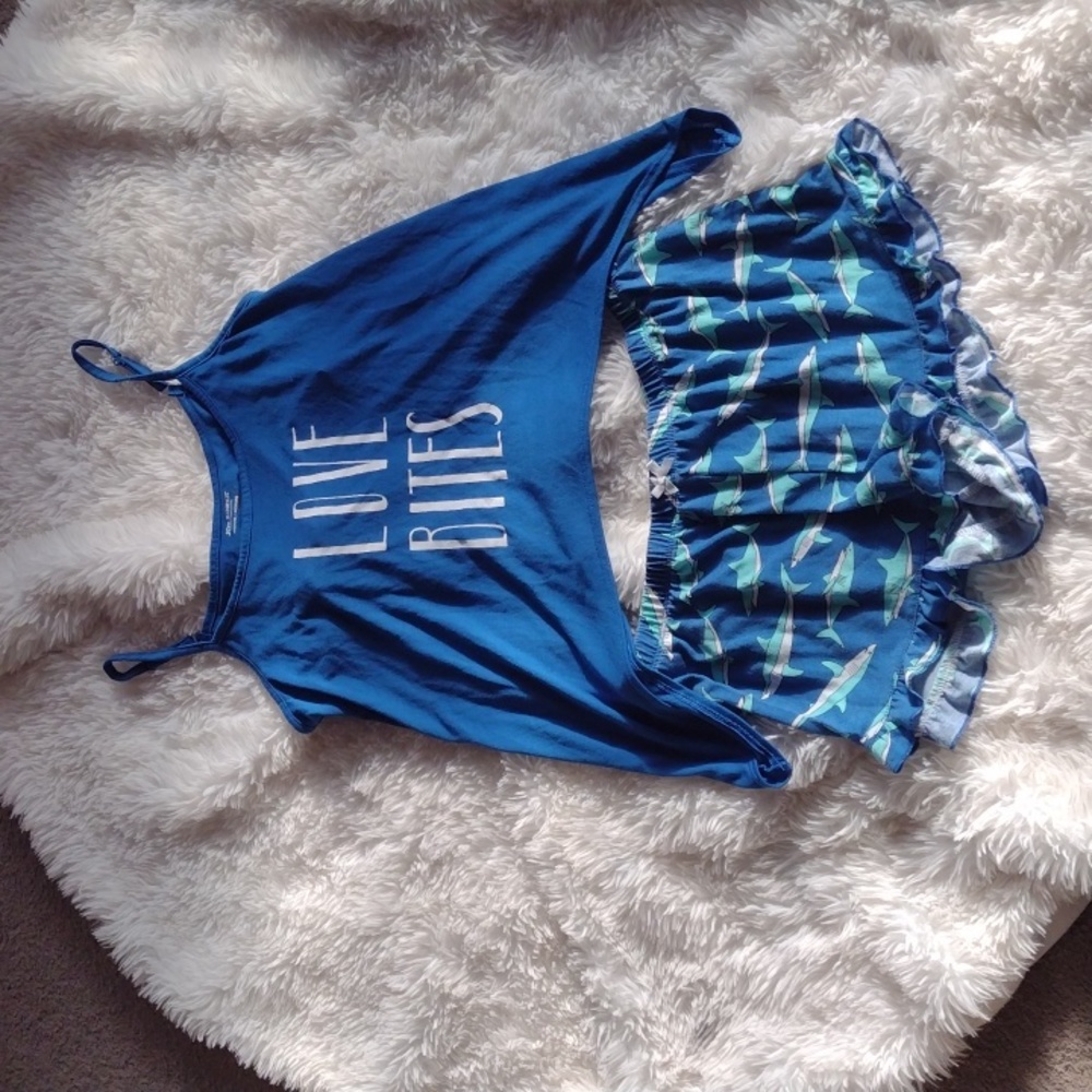 Joe Boxer Love Bites Shark Pajama Set